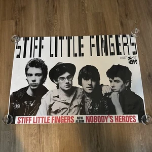 Póster promocional vintage Stiff Little Fingers Nobody’s Heroes - Imagen 1 de 3