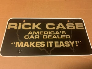 Rick Case Car Dealer Ohio Automobile Dealership Booster License Plate - Imagen 1 de 2