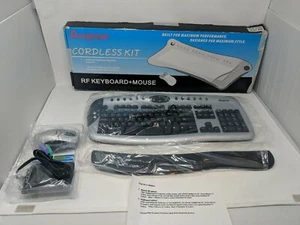 Amptron Professional Wireless Keyboard & Mouse AKM-C0350 AGM-9300 VTG 90s NEW - Picture 1 of 12