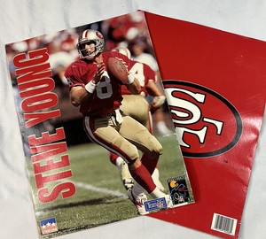 Rare Steve Young 49ERS Pocket Folder 1993 QB Super Bowl Champion San Francisco