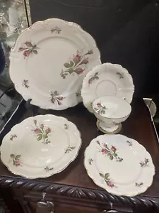 rosenthal china moss rose pompador ivory china 5 Piece Place Setting Plate Cup - Picture 1 of 10