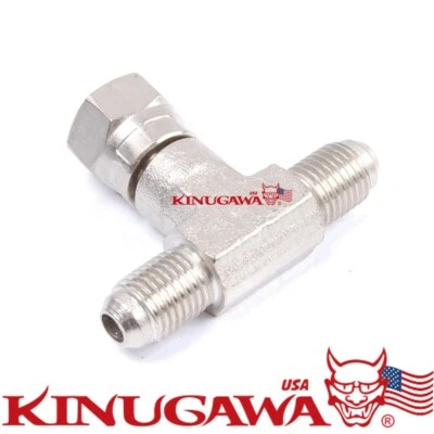 Forged Adapter Fitting Steel Swivel Tee 4AN Male - 4AN Female - 4AN Male C20-4 - Image 1 of 2