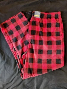 St. John's Bay Flanell Pyjamahose Herren XL rot Büffel kariert kariert Schlaf Lounge - Bild 1 von 7