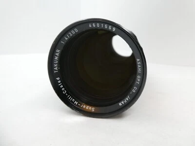 Asahi Super-Multi Coated Takumar 200mm f/4 Pentax M42 Mount Lens + filter + cap - Image 1 of 4