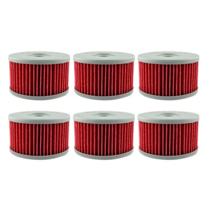 Paquete de 6 filtros de aceite para Suzuki DR800 DR650SE LS650 Boulevard S40 XF650 GSX750 DR500 Foto 1 de 4