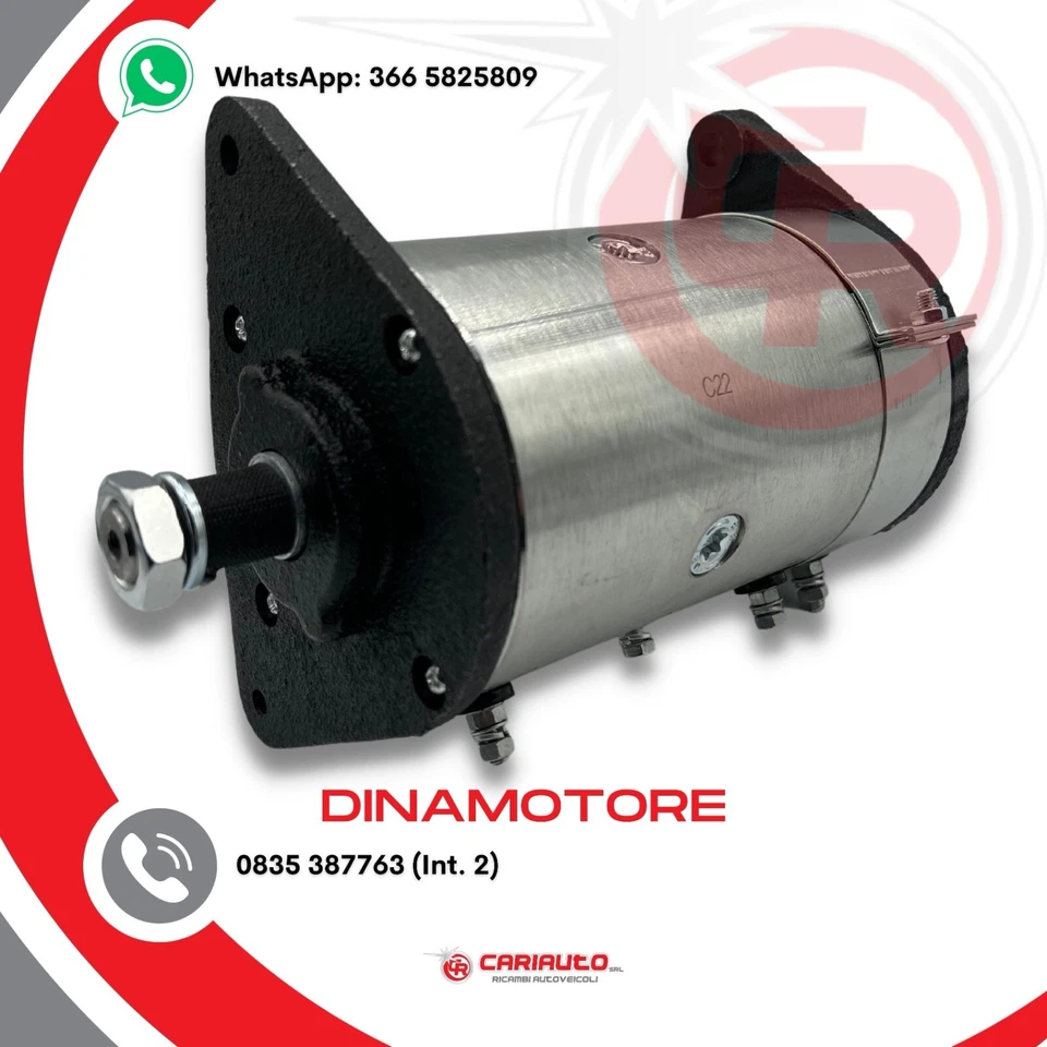 Dinamotore Alternatore Dinamoto Motore Piaggio APE TM 703 P220 Benzina 6000 EFEL - Immagine 1 di 4