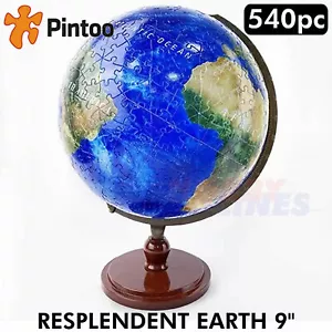 3D Puzzle Globe 9" RESPLENDENT EARTH Translucent pieces 540pc PINTOO A3490 - Picture 1 of 8