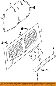 Dodge CHRYSLER OEM 03-05 Ram 1500-Grille Grill Left 5073297AB - Picture 1 of 1
