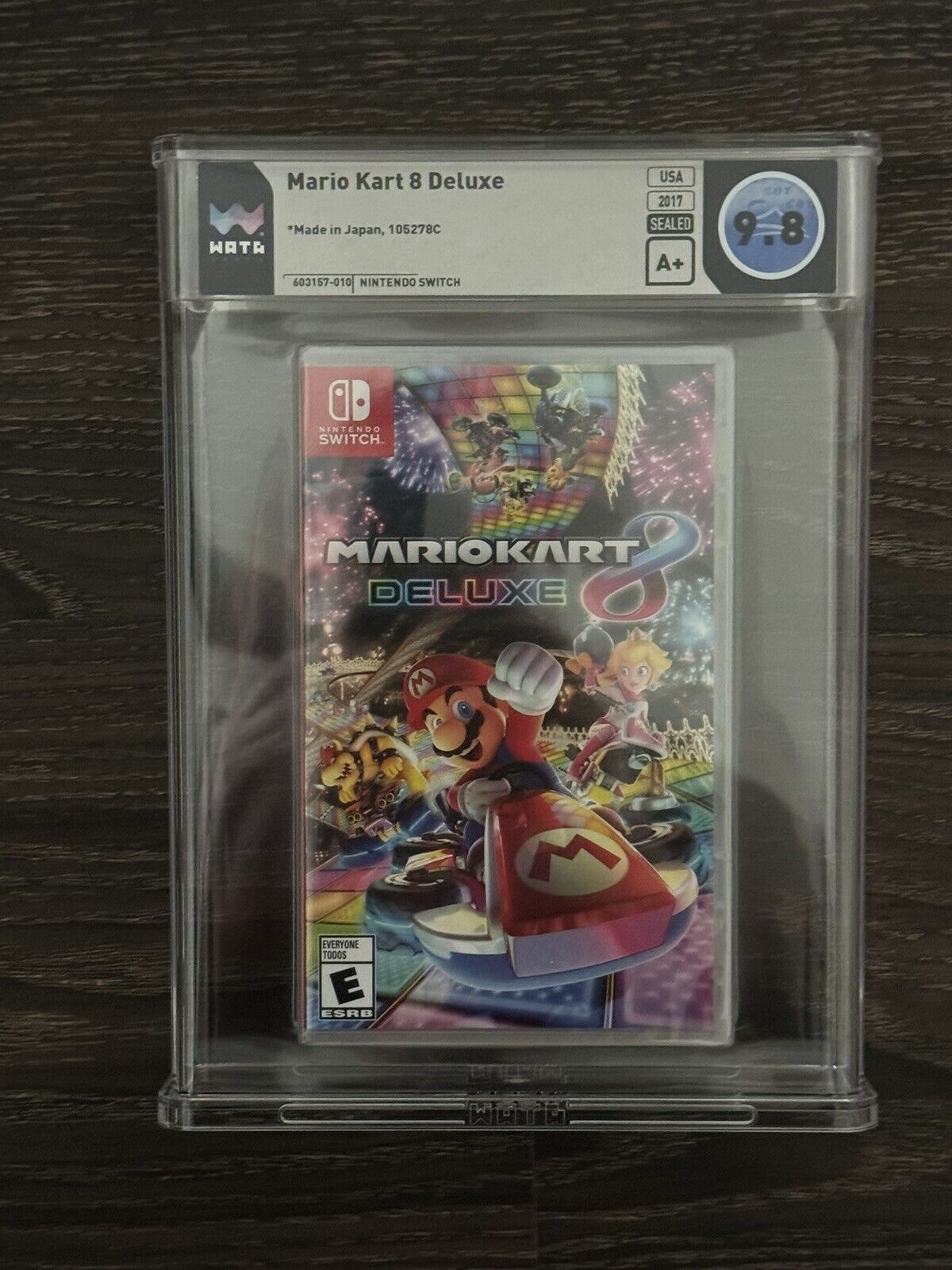 Nintendo Switch | Mario Kart 8 Deluxe | WATA Graded 9.8 A+ | Sealed Mint CGC VGA
