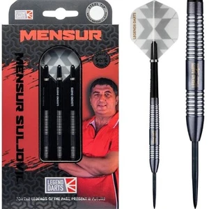 LEGEND DARTS HERREN SULJOVIC 90% STEEL TIP TUNGSTEN DARTS SET SCHWARZ - Bild 1 von 5