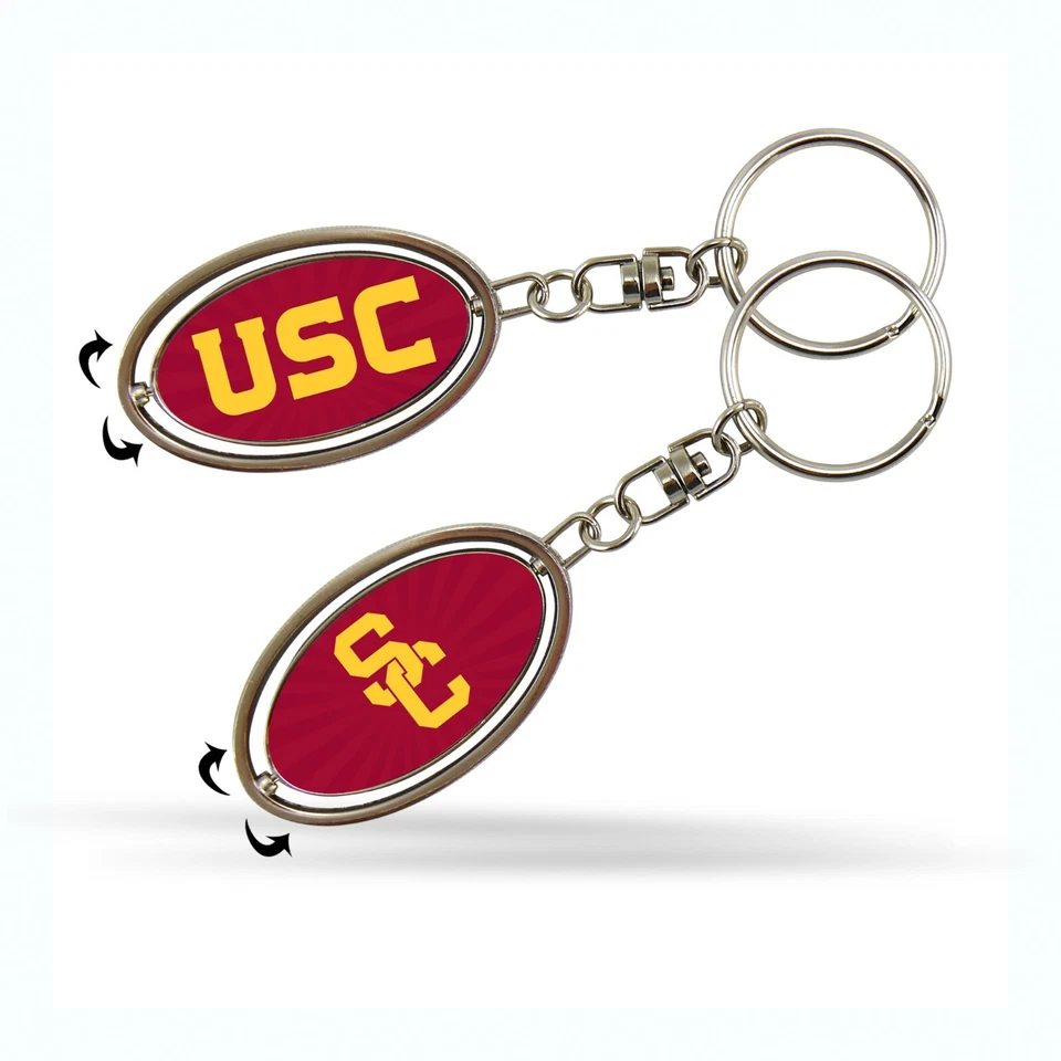 USC Trojan Spinner Key Chain.Flips to different Logos. Very Nice  #42/671 - Image 1 of 1