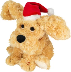 XTREM Toys&Sports - Singender Hund X-Mas Bello Shout/Merry Christmas, Höhe 27cm