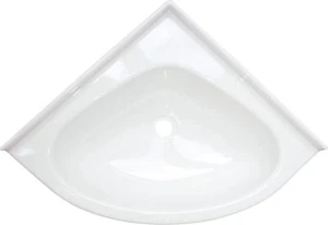 Eckwaschbecken mini oval - Einlegemulde - 345 x 345 mm - Bild 1 von 1