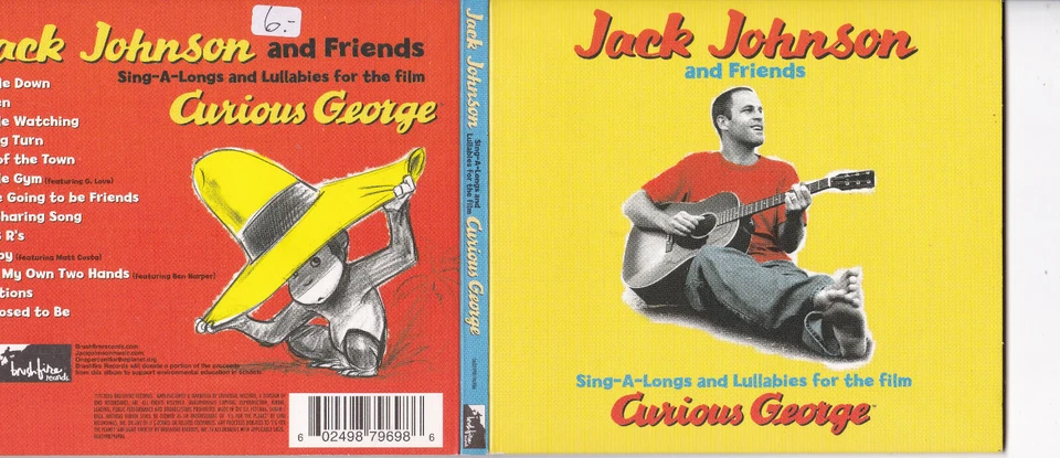 Jack Johnson And Friends -Sing-A...- CD (Digipak) Brushfire Records near mint - Bild 1 von 1