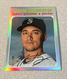2020 Topps Heritage Chrome Refractor #THC-94 Marco Gonzales Mariners /571 - Picture 1 of 2