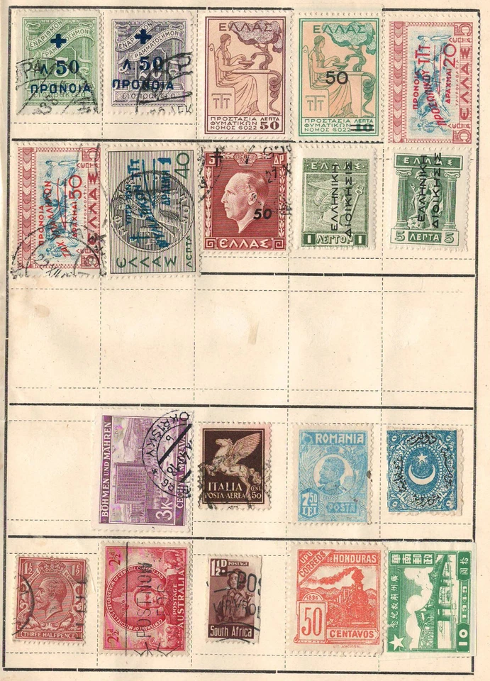 Worldwide Very Fine Used Stamps Honged on List #15 - Image 1 of 1