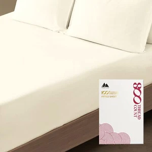 100% Egyptian Cotton Twin Fitted Sheet Only - 800 Thread Count 16" Deep Pocke... - Picture 1 of 8