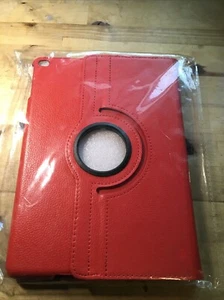 Case4 iPad 10th 9th 8th 7th 6/5th Gen Red Leather Flip Case Rotating Stand Cover - Picture 1 of 7