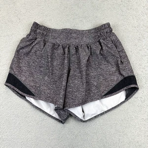 "Corto Lululemon Hotty Hot tiro bajo 4"" para mujer talla 4 gris forrado para correr" - Imagen 1 de 7