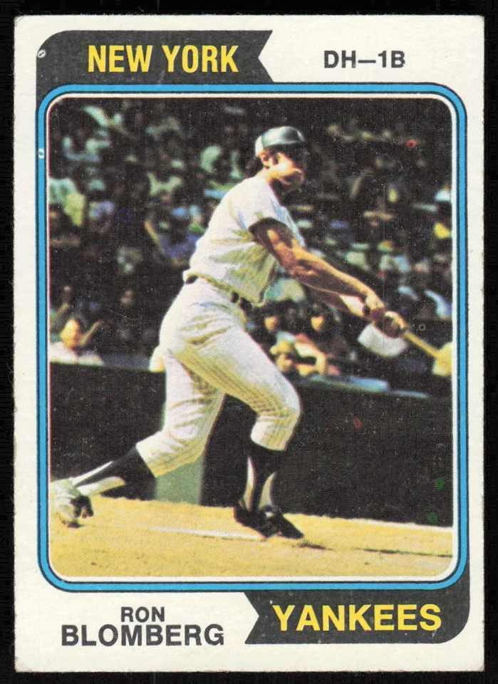 1974 Topps #117 Ron Blomberg - $1 SHIPPING (JB4) - Image 1 of 2