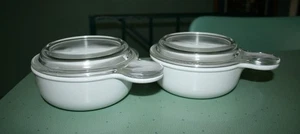 Juego de 2 cuencos platos Corning Ware Grab It 15 oz P-150-B con tapas de vidrio - Imagen 1 de 8