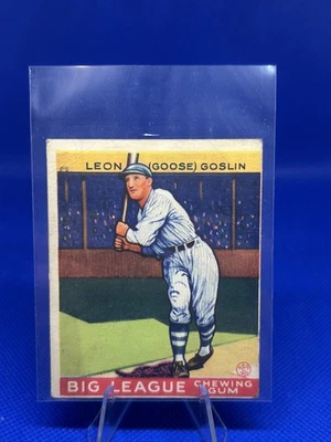 1933 Goudey Leon (Goose) Goslin - Image 1 of 2