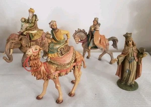 Fontanini Weihnachtskrippe Die drei Könige Kamel Elefant Pferd Wiseman Konvolut  - Bild 1 von 9