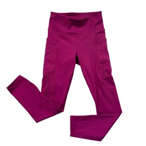 Athleta Leggings Ultimate Stash II Pocket 7/8 Tight Women's XS Magenta Workout - Picture 1 of 9