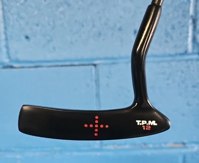CUSTOM BLACK SPALDING T.P.M. 12 PUTTER  BLACK SHAFT LAMKIN DEEP ETCHED GRIP 35.5 - Image 1 of 4