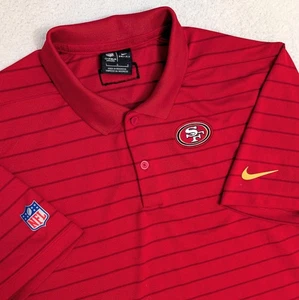 Polo SAN FRANCISCO 49ers Sideline Performance Rojo Sobre el Campo Ropa Hombres L - Imagen 1 de 10