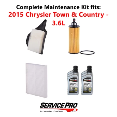 2015 Chrysler Town & Country 3.6L Complete Oil, Air & Cabin Filter Kit (5W-20) - Image 1 of 4