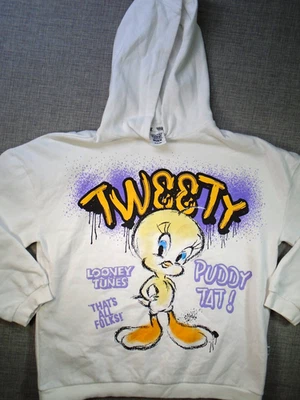 Sudadera con Capucha Looney Tunes Piolín Pájaro Juvenil Niña 13-14 Polar Pullover Sudadera Foto 1 de 4