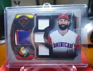 2017 Topps Museum Collection Jose Bautista World Baseball Classic Quad Mem /50 - Picture 1 of 2