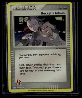 Trading Card Game Classic #027/034 Rocket's Admin. (CLB) - Image 1 of 2