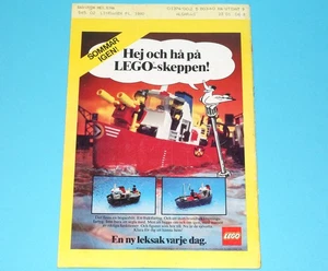 LEGO MAGAZINE ADVERT LEGOLAND TOWN 1980s LEGO GRUPPEN SWEDEN - Bild 1 von 2
