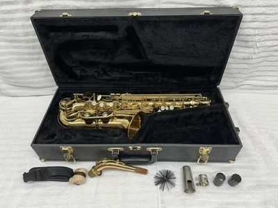 Saxofón alto Buescher BU-4 tono dorado en estuche original Foto 1 de 4