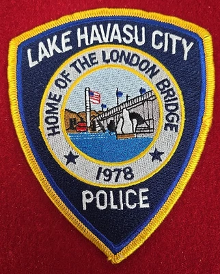 LAKE HAVASU CITY ARIZONA POLICE #B Hogar del Puente de Londres PARCHE POLICIAL Foto 1 de 2