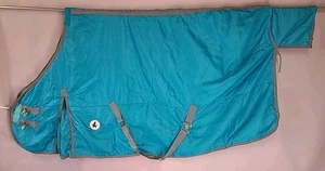 Derby House,Standard Neck,100g Fill, Stable rug, 6'6”. Turquoise. (Ref:353G) - Picture 1 of 9