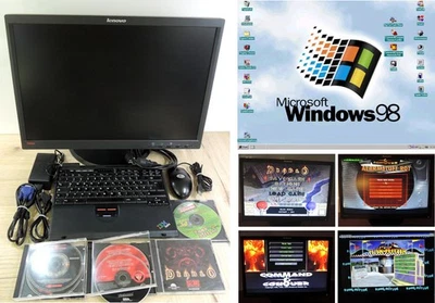 IBM ThinkPad T20 (2647) Retro Gamer mit 22" Monitor Windows 98 + Spiele C&C u.a. - Bild 1 von 4