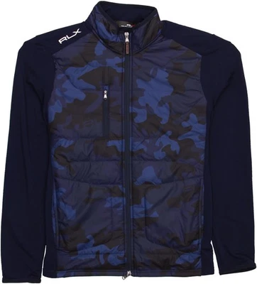 RLX Ralph Lauren Navy Camo Quilted Jacket L - Performance Blend - Athletic Style - Image 1 of 4