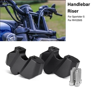 RH 1250 Lift Height For Sportster S RH1250S Handlebar riser Clamp Extend Adapter - Picture 1 of 9