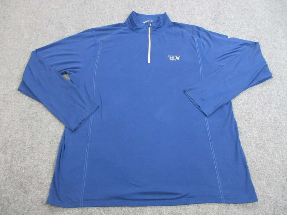 Camisa Pullover Mountain Hardwear Para Hombres 2XL Media Cremallera Rendimiento Senderismo Aire Libre Foto 1 de 4