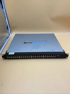 Linksys 48 Port 10/100/1000 Gigabit Switch with Webview SRW2048 - Picture 1 of 9
