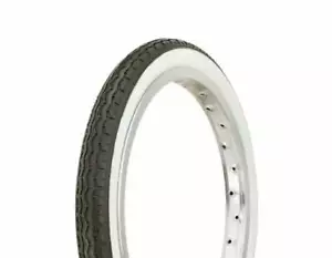 BLACK W/WHITE WALL SLICK 16" X 1.75" Bicycle Tire Cruiser Lowrider Bike - Picture 1 of 1