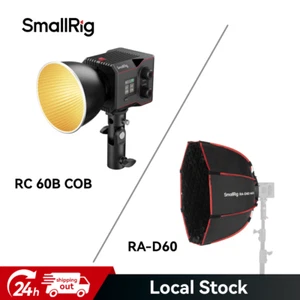 SMALLRIG RC60B COB Video Light with 3400mAh Battery/RA-D60 Parabolic Softbox - Picture 1 of 17