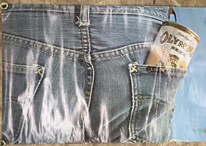 vtg Pale Export OLYMPIA BEER & Lee Jeans POSTER - 24”x36” - Breweriana  Collect - Picture 1 of 4