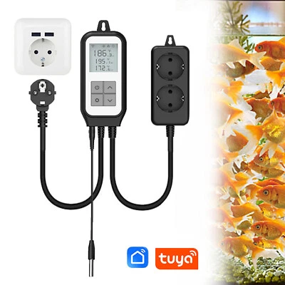 WiFi Digital Temperaturregler Smart Steckdose Thermostat für Heizmatten Sämlinge - Bild 1 von 4