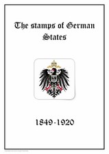Germany German States 1849-1920 (DIGITAL) STAMP ALBUM PAGES