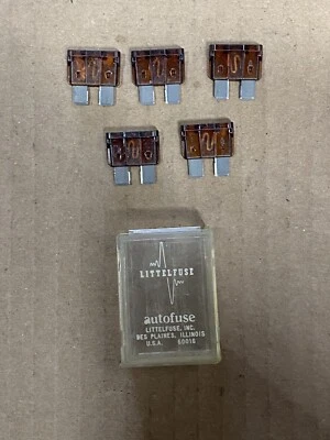 (5) LittelFuse ATO 7 1/2 AMP Blade Type Automotive Fuse  - Image 1 of 4