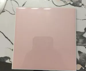 Blush Pink Square Kitchen and Bathroom Ceramic Tile - Picture 1 of 2